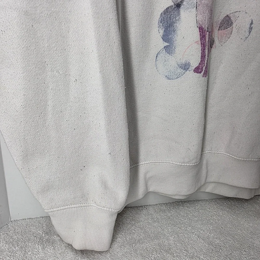 Nirvana In Utero Album Crewneck Sweatshirt Adult SIZE XL White Pink Grunge